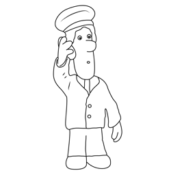 Postman Free Coloring Page for Kids