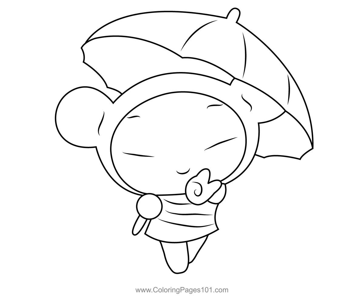 Pucca With Umbrella