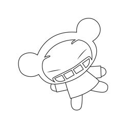 Pucca Free Coloring Page for Kids