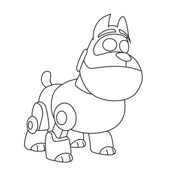 A.R.F. Puppy Dog Pals Free Coloring Page for Kids