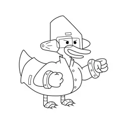Andy Regular Show Free Coloring Page for Kids