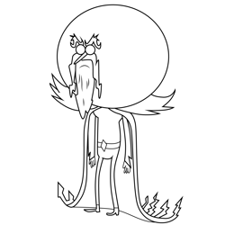 Anti Pops Regular Show Free Coloring Page for Kids