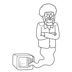 Benny Harris Regular Show Free Coloring Page for Kids
