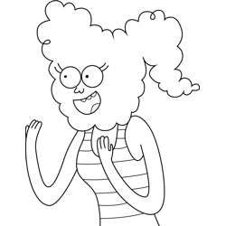 CJ Regular Show Free Coloring Page for Kids