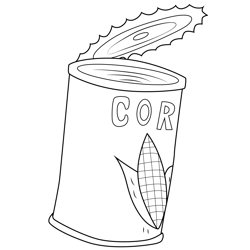 Corny Regular Show Free Coloring Page for Kids