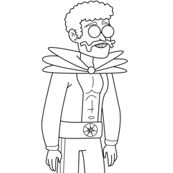 David Regular Show Free Coloring Page for Kids
