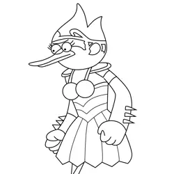 Guardian of Secrets Regular Show Free Coloring Page for Kids