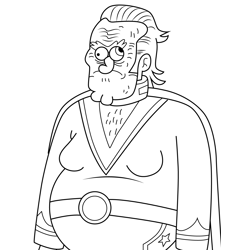 Johnny Crasher Regular Show Free Coloring Page for Kids