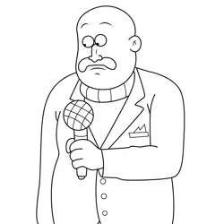 Kyle Garrity Regular Show Free Coloring Page for Kids