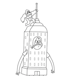 Matt Regular Show Free Coloring Page for Kids