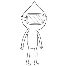 Milk People Regular Show Free Coloring Page for Kids
