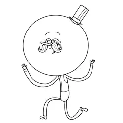 Pops Regular Show Free Coloring Page for Kids