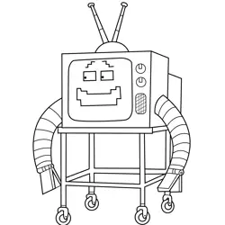 RGB2 Regular Show Free Coloring Page for Kids