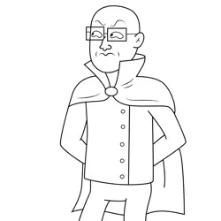 Sean Ben Pimento Regular Show Free Coloring Page for Kids