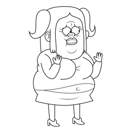 Starla Regular Show Free Coloring Page for Kids