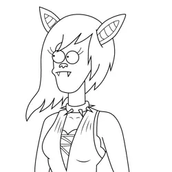 Stef Regular Show Free Coloring Page for Kids