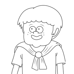 Timmy (Boy) Regular Show Free Coloring Page for Kids