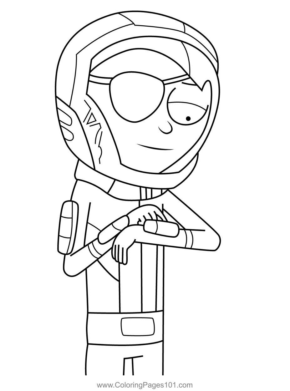 Evil Morty in Spacesuit Rick and Morty