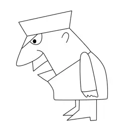 Roger Ramjet Free Coloring Page for Kids