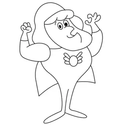 Roger Ramjet Free Coloring Page for Kids