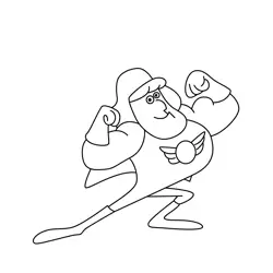 Roger Ramjet Free Coloring Page for Kids