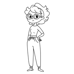 Liz Fuentes Rosie's Rules Free Coloring Page for Kids