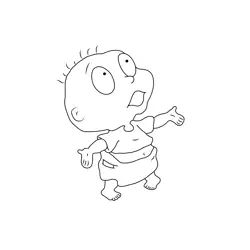 Tommy Ask Something Free Coloring Page for Kids