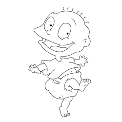 Tommy Dancing Free Coloring Page for Kids