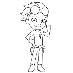 Rusty Rivets Rusty Rivets Free Coloring Page for Kids