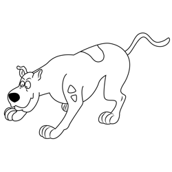 Scooby Doo The Dog Free Coloring Page for Kids