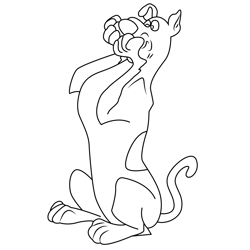 Scooby Doo Free Coloring Page for Kids