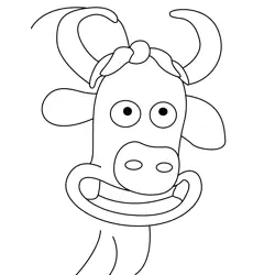 Bull 4 Free Coloring Page for Kids