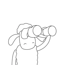 Shaun 2 Free Coloring Page for Kids