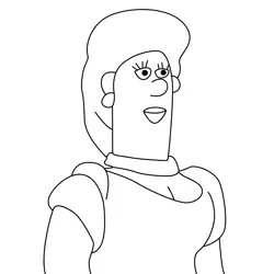 The Farmer's Girlfriend Free Coloring Page for Kids