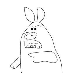 The Pigs 1 Free Coloring Page for Kids