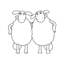 The Twins 1 Free Coloring Page for Kids