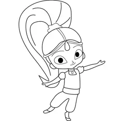 Shimmer Free Coloring Page for Kids