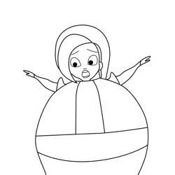 Zeta the Sorceress Free Coloring Page for Kids