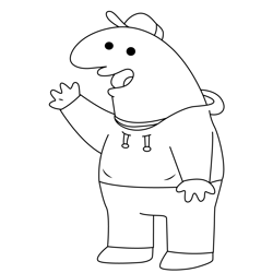 Charlie Dompler Smiling Friends Free Coloring Page for Kids