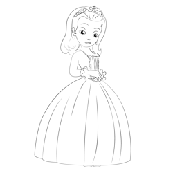 Amber Free Coloring Page for Kids