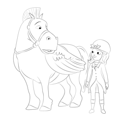 Minimus The Great Free Coloring Page for Kids
