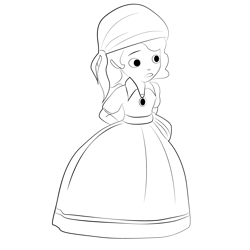 Sofia Free Coloring Page for Kids
