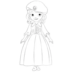 Sofia's Buttercup Scout Free Coloring Page for Kids