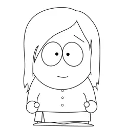 Alison Cider South Park Free Coloring Page for Kids