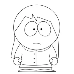 Allie June Sta. Maria South Park Free Coloring Page for Kids