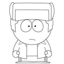 Basil Morozov South Park Free Coloring Page for Kids