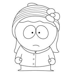 Heidi Turner South Park Free Coloring Page for Kids