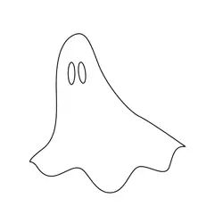 A Ghost Free Coloring Page for Kids