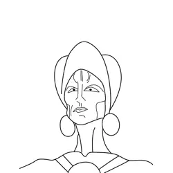 Black Widow Free Coloring Page for Kids