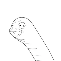 Dr. Worm Free Coloring Page for Kids